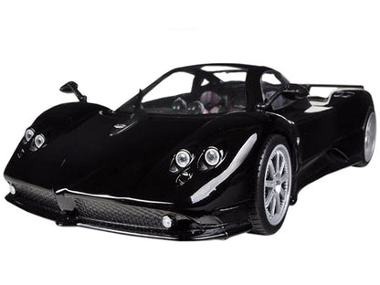 Pagani Zonda F Black 1/18 Diecast Car Model by Motormax